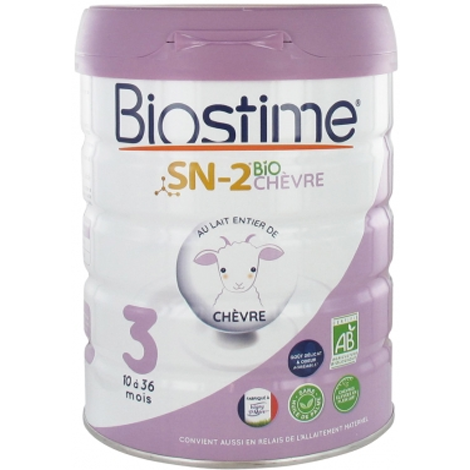 Biostime SN2 bio chèvre 3ème âge - 10 à 36 mois - 800g