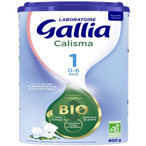 Laboratoire Gallia Calisma 1 Bio, Lait en poudre pour bébé Bio, De 0 à 6  Mois, 800g (Packx3) - Achat / Vente lait 1er âge Laboratoire Gallia Calisma  1 Bio, Lait en