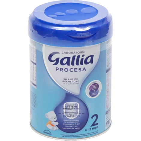Gallia Procesa lait 2ème âge – bernadea