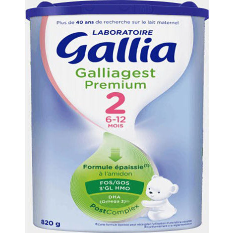 Laboratoire Gallia Galliagest 2, Lait en poudre pour bébé, De 6 à 12 Mois,  820g (Packx3) - Achat / Vente lait 2e âge Laboratoire Gallia Galliagest 2,  Lait en poudre pour bébé
