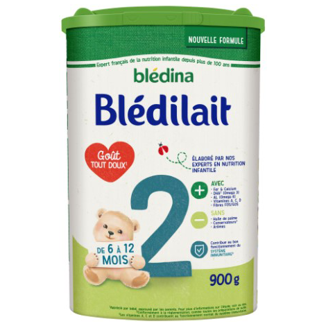 Blédilait en poudre 2ème âge 900g  Lait infantile