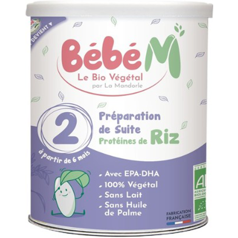 BÉBÉ M Préparation riz de suite 2ème âge 800g - dès 6 mois, Hypoallergenic