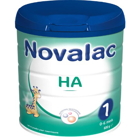 NOVALAC HA 1 Age Hypoallergénique Lait en poudre 800g, Hypoallergenic