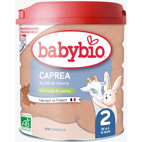 BABYBIO Capréa 2 lait de chèvre infantile bio 2ème âge 800g