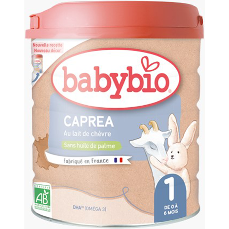 BABYBIO capréa 1 lait de chèvre bio nourrissons 800g